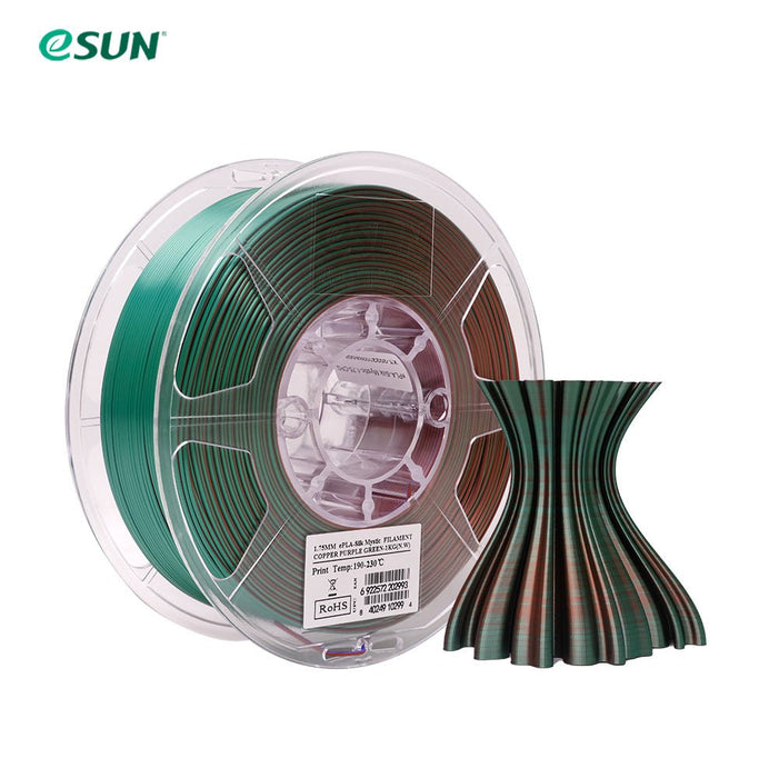 ESUN Filament eSun PLA Mystic Triple Colour Silk PLA 3D Print Filament 1.75mm 1kg
