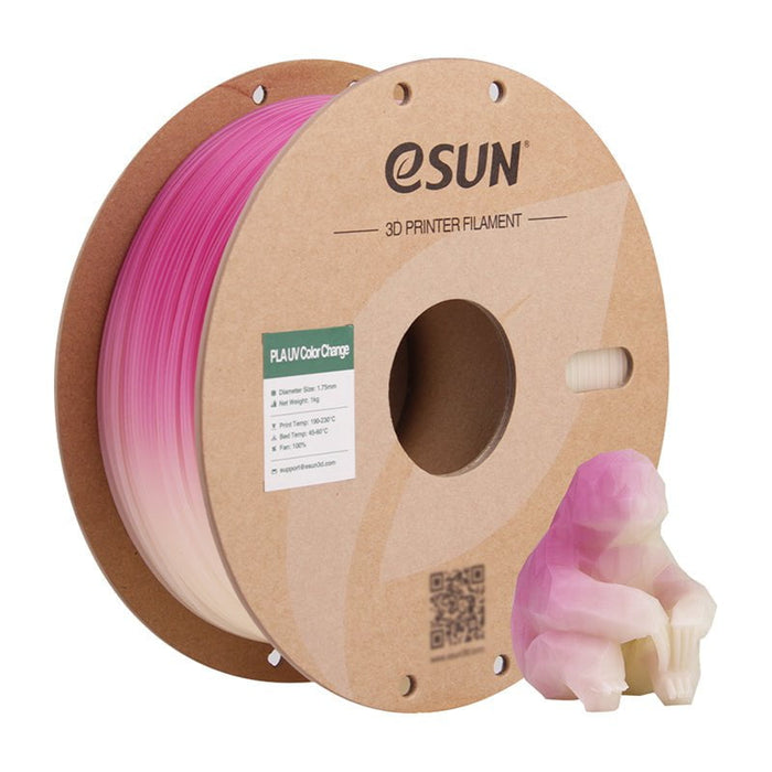 ESUN Filament Fuchsia eSun PLA UV Colour Change 3D Print Filament 1.75mm 1kg