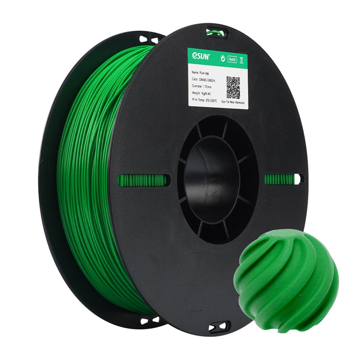 ESUN Filament Grass Green (NEW) eSUN PLA+ HS High Speed 3D Print Filament 1.75mm 1kg