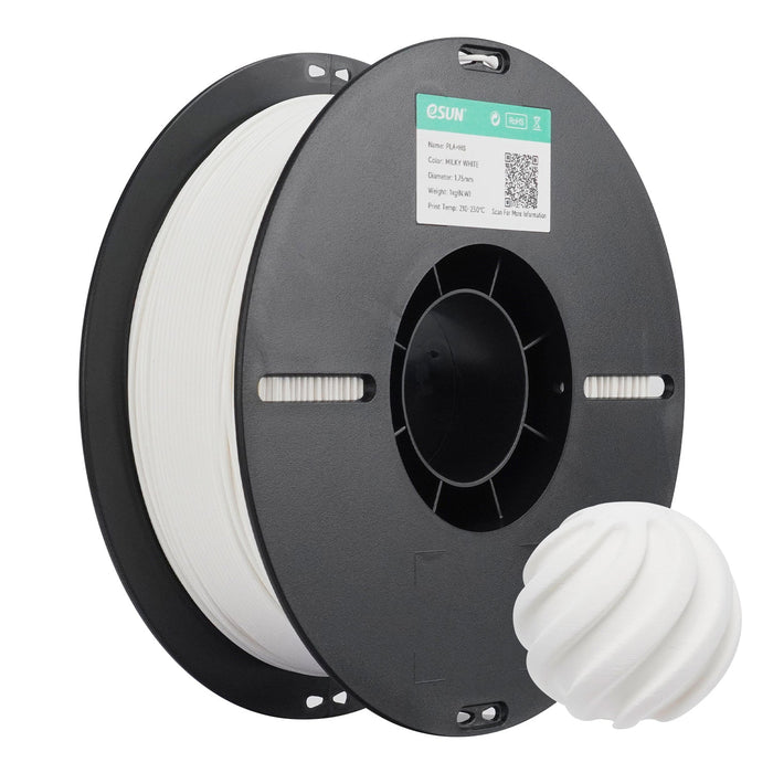 ESUN Filament Milky White (NEW) eSUN PLA+ HS High Speed 3D Print Filament 1.75mm 1kg