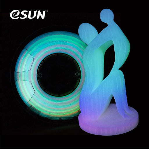 ESUN Filament eSun Luminous Rainbow PLA 3D Print Filament 1.75mm 1kg