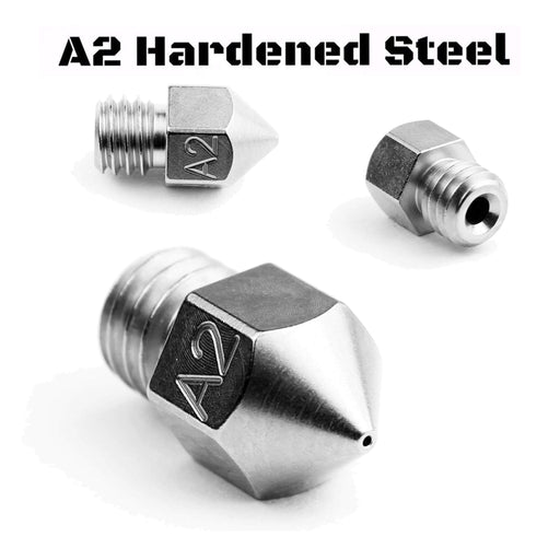 Micro Swiss 3D Printer & Accessories 0.4mm Micro Swiss MK8 Plated A2 Tool Steel Wear Resistant Nozzle
