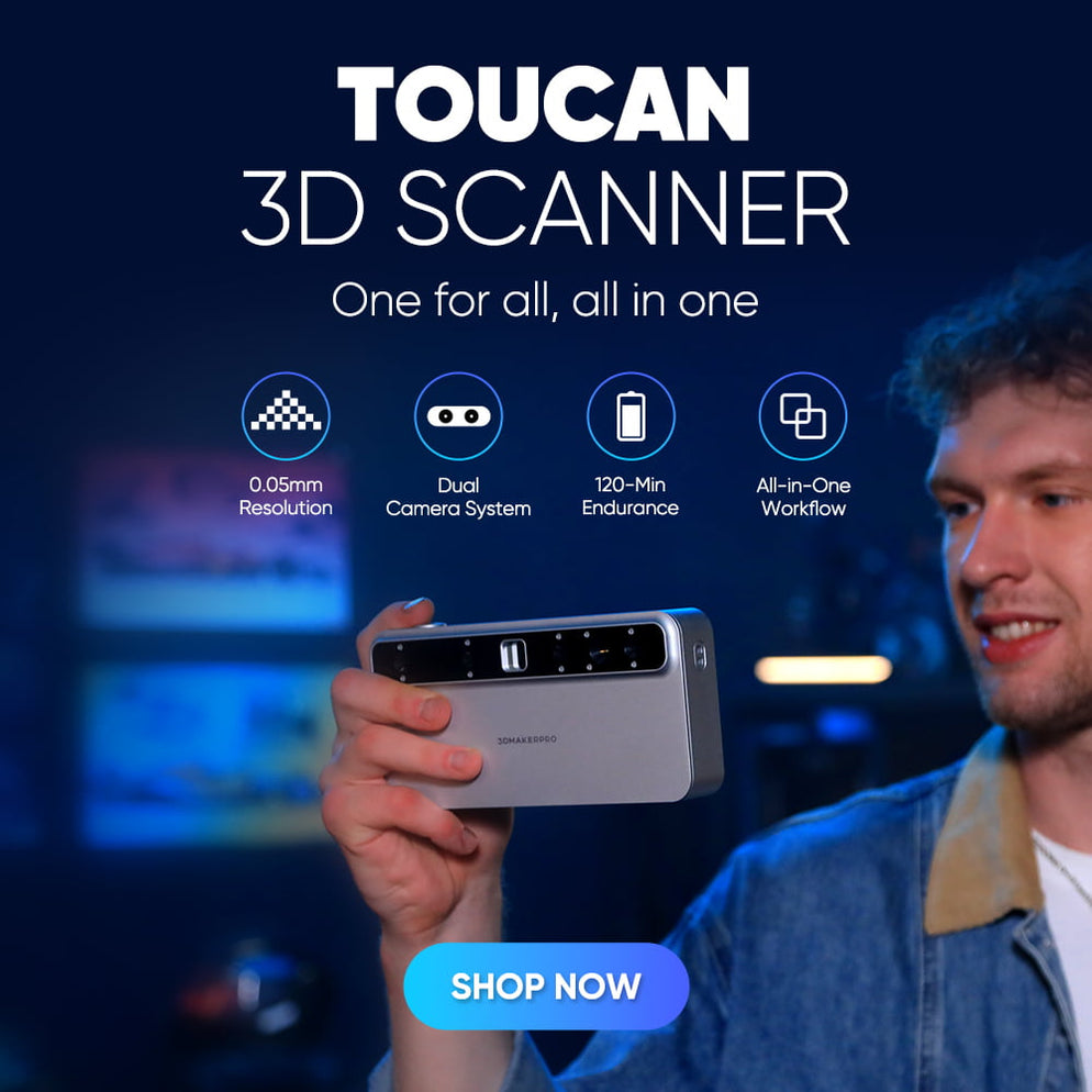 Toucan Premium 3D Scanner Australia | 3DMakerpro Scanner — Cubic Technology