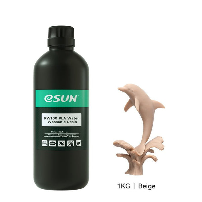 ESUN 3D Printer & Accessories Beige eSun PW100 PLA Water Washable 3D Print Resin 1kg