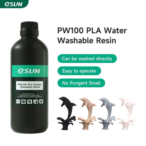 ESUN 3D Printer & Accessories eSun PW100 PLA Water Washable 3D Print Resin 1kg