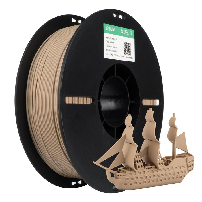 ESUN Aspen eSun Wood PLA 3D Print Filament 1.75mm 1kg