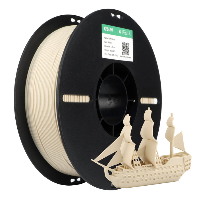 ESUN Birch eSun Wood PLA 3D Print Filament 1.75mm 1kg