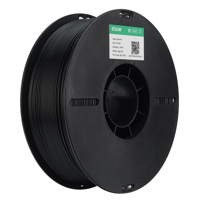 ESUN Black ESun ABS+HS High Speed 3D Print Filament 1.75mm 1kg