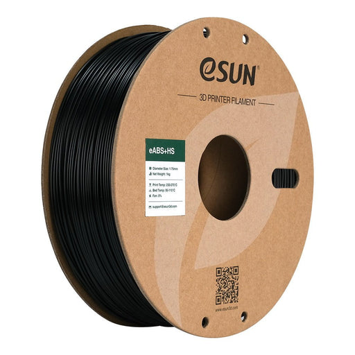 ESUN Black ESun ABS+HS High Speed 3D Print Filament 1.75mm 1kg