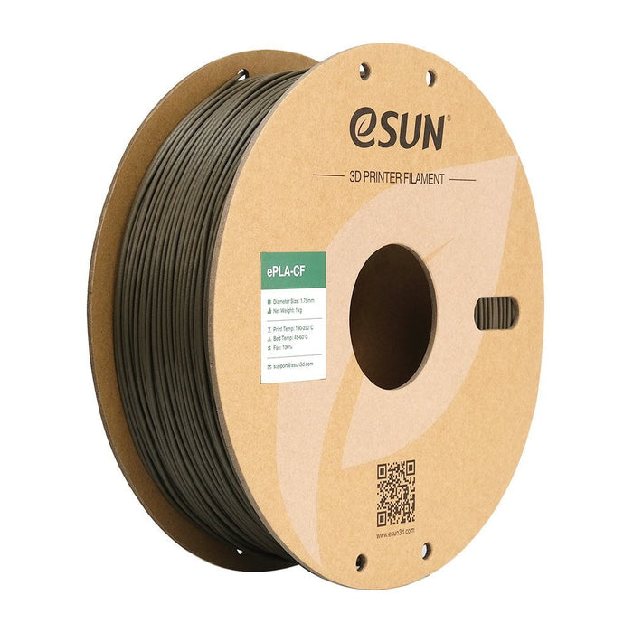 ESUN Brown eSun PLA-CF Carbon Fibre 3D Print Filament 1.75mm 1kg