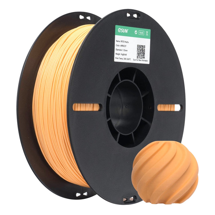 ESUN Filament Apricot eSun PETG Matte 3D Print Filament 1.75mm 1kg