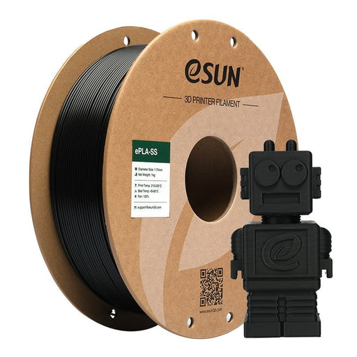 ESUN Filament Black ESUN PLA-SS Super Speed 3D Print Filament 1.75mm 1kg