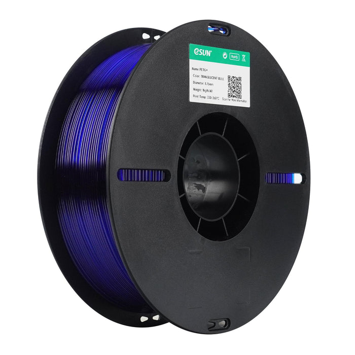 ESUN Filament Blue (Transparent) eSUN PETG+ 3D Filament 1.75mm 1kg