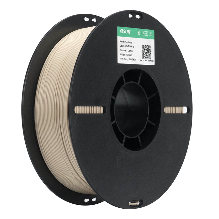 ESUN Filament Bone White ESUN Basic PLA 3D Print Filament 1.75mm 1kg