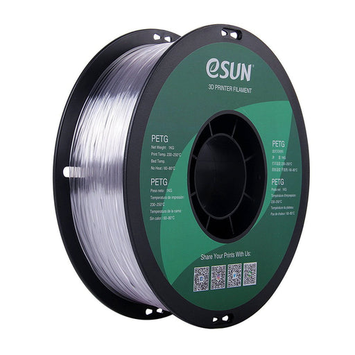 ESUN Filament Clear eSUN PETG 3D Filament 1.75mm 1kg