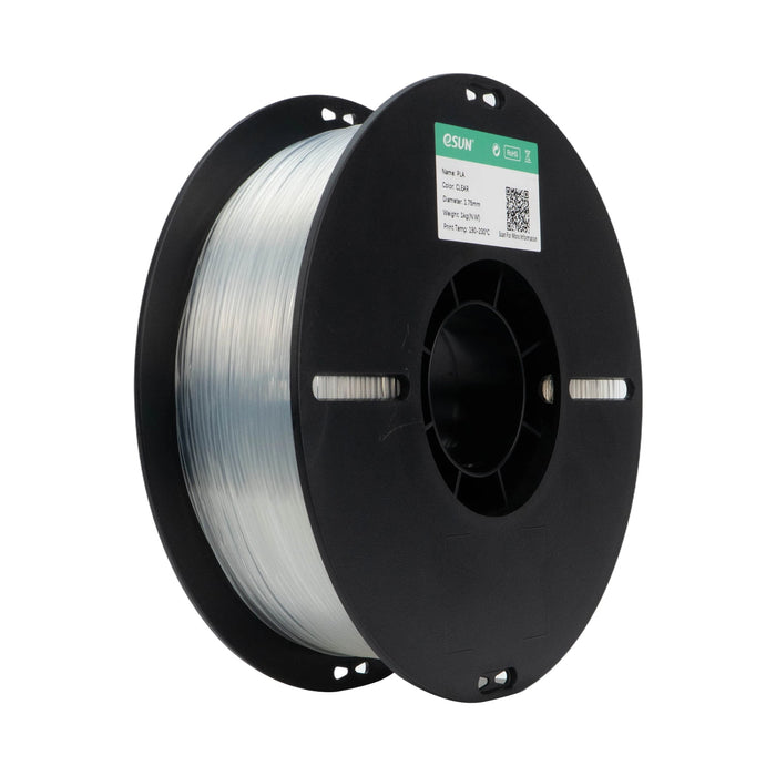 ESUN Filament Clear eSUN PLA Translucent 3D Filament 1.75mm 1kg