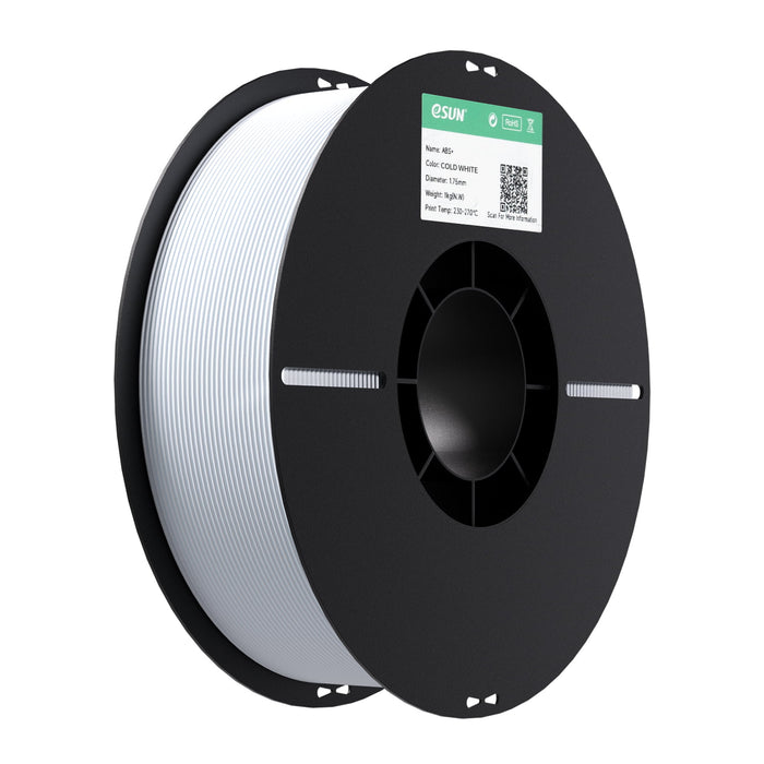 ESUN Filament Cold White eSUN ABS+ 3D Filament 1.75mm 1kg