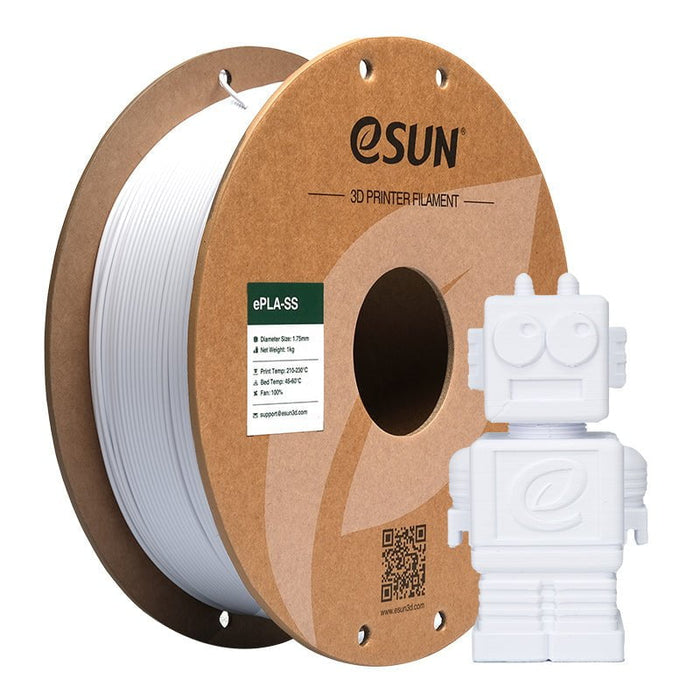 ESUN Filament Cold White ESUN PLA-SS Super Speed 3D Print Filament 1.75mm 1kg