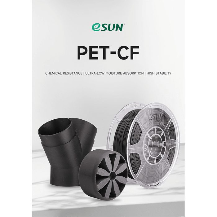 ESUN Filament eSun PET-CF Carbon Fibre 3D Print Filament 1.75mm 1kg