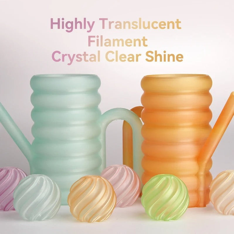eSUN PLA Clear Rainbow Filament 1.75mm – Translucent Multicolor 3D ...