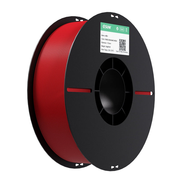 ESUN Filament Fire Engine Red eSUN ABS+ 3D Filament 1.75mm 1kg