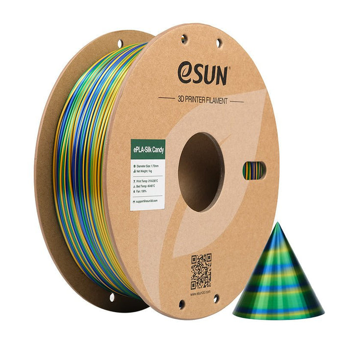 ESUN Filament Gold Blue Green Esun Silk PLA Candy 3D Print Filament 1.75mm 1kg