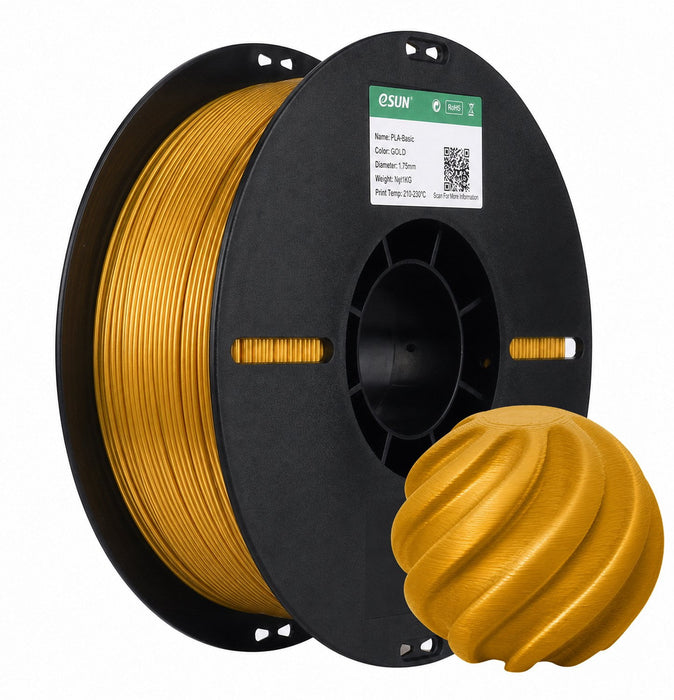 ESUN Filament Gold eSUN PLA Basic 3D Print Filament 1.75mm 1kg