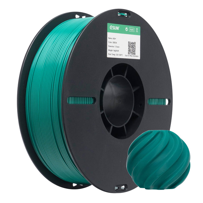 ESUN Filament Green eSun ASA+ 3D Print Filament 1kg 1.75mm