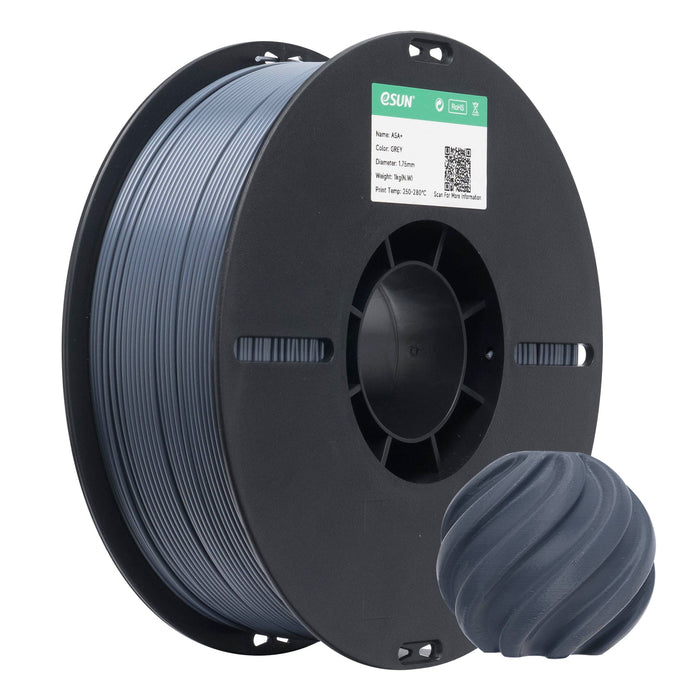 ESUN Filament Grey eSun ASA+ 3D Print Filament 1kg 1.75mm