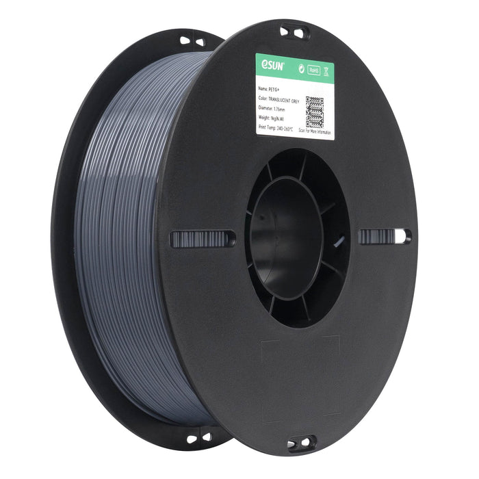 ESUN Filament Grey (Transparent) eSUN PETG+ 3D Filament 1.75mm 1kg
