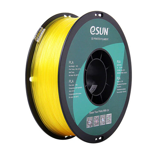 ESUN Filament Lemon Yellow eSUN PLA Translucent 3D Filament 1.75mm 1kg