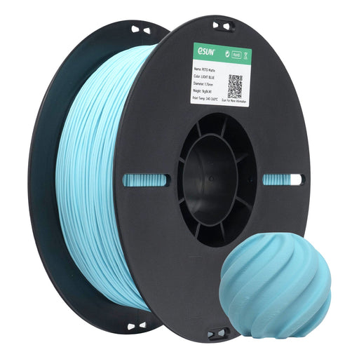 ESUN Filament Light Blue eSun PETG Matte 3D Print Filament 1.75mm 1kg