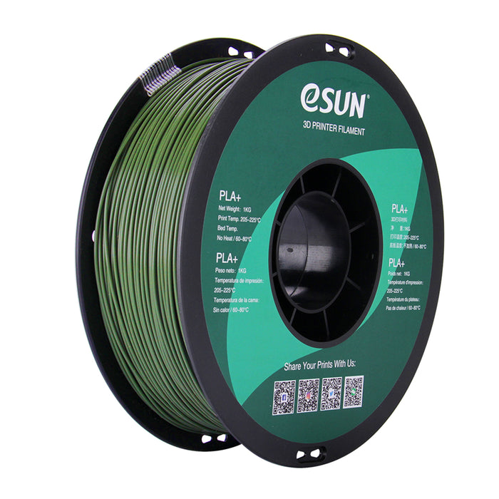 ESUN Filament Olive Green (High Speed PLA+ HS) eSUN PLA+ HS High Speed 3D Print Filament 1.75mm 1kg