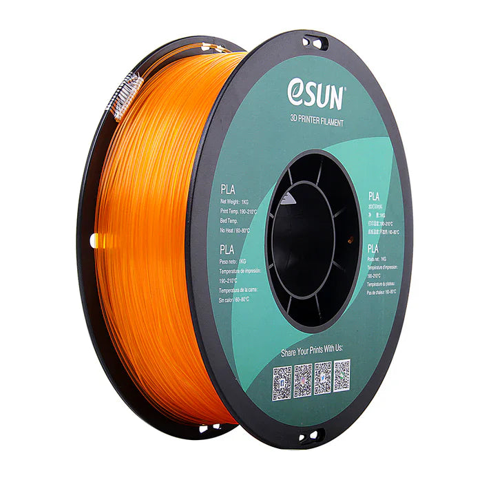 ESUN Filament Orange eSUN PLA Translucent 3D Filament 1.75mm 1kg