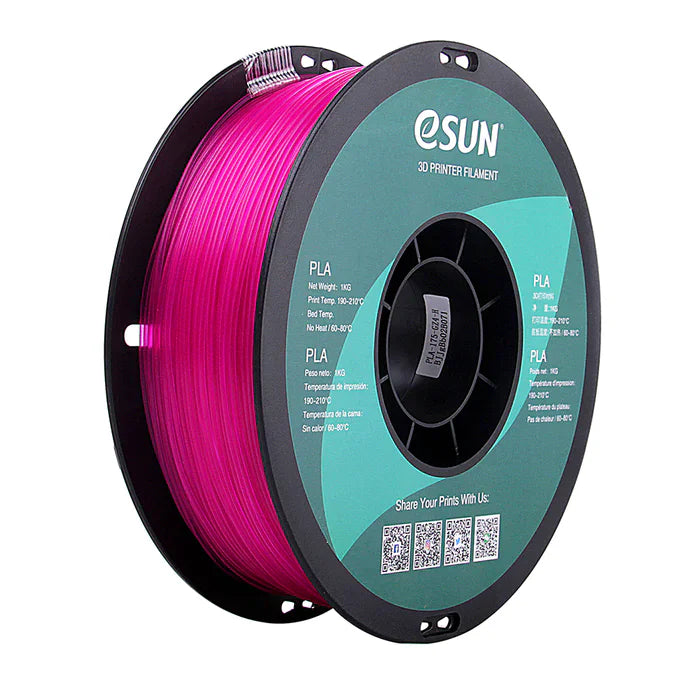 ESUN Filament Purple eSUN PLA Translucent 3D Filament 1.75mm 1kg