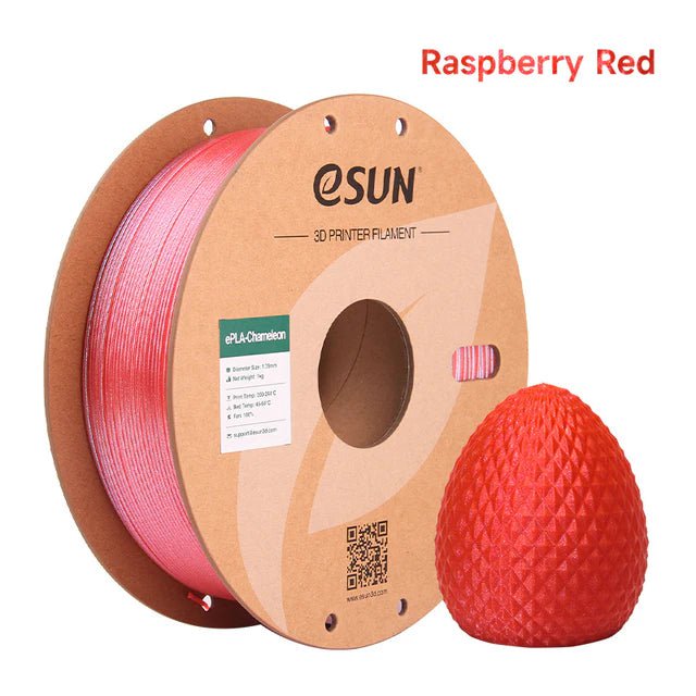 ESUN Filament Raspberry Red eSun PLA Chameleon 3D Print Filament 1.75mm 1kg