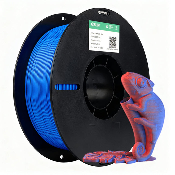 ESUN Filament Red/Blue [New] eSun Matte PLA 3D Print Filament 1.75mm 1kg