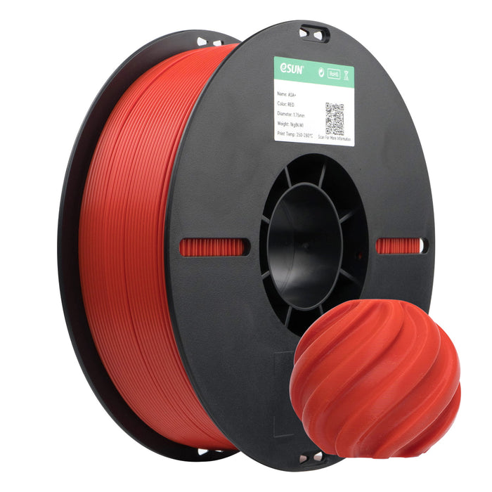 ESUN Filament Red eSun ASA+ 3D Print Filament 1kg 1.75mm
