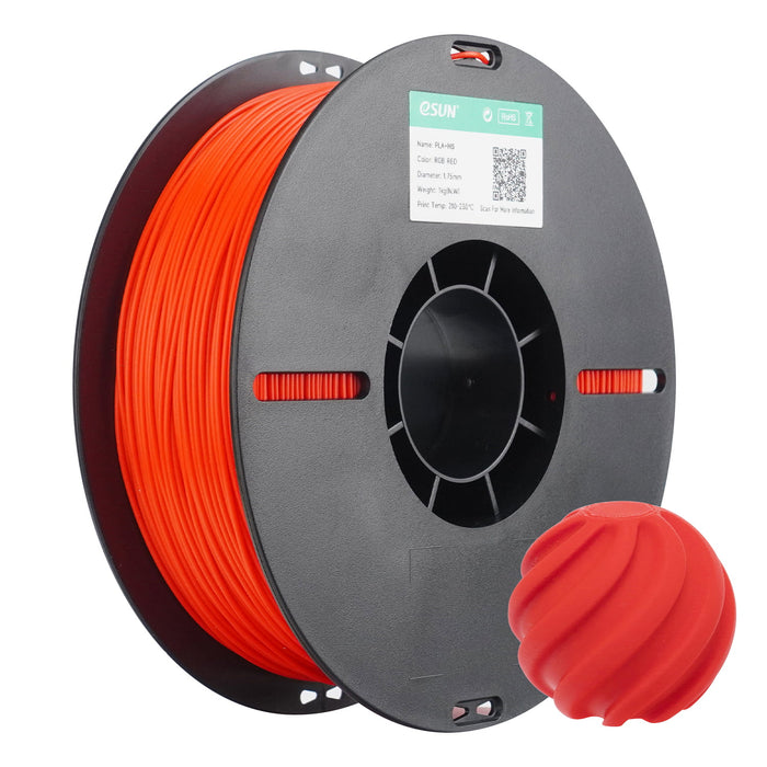 ESUN Filament RGB Red eSUN PLA+ HS High Speed 3D Print Filament 1.75mm 1kg