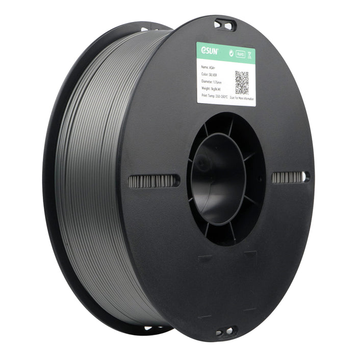 ESUN Filament Silver eSun ASA+ 3D Print Filament 1kg 1.75mm