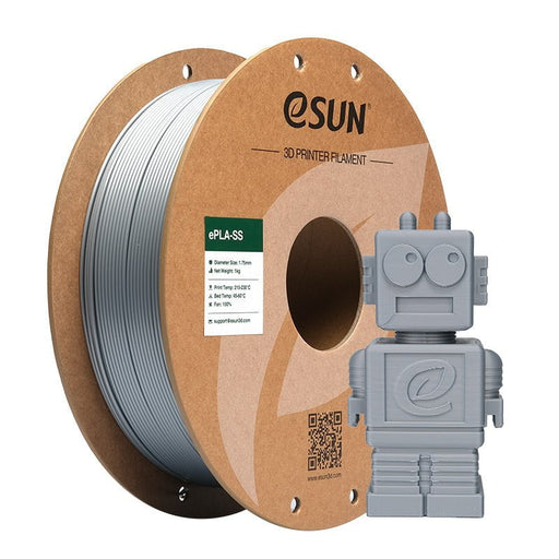 ESUN Filament Silver ESUN PLA-SS Super Speed 3D Print Filament 1.75mm 1kg