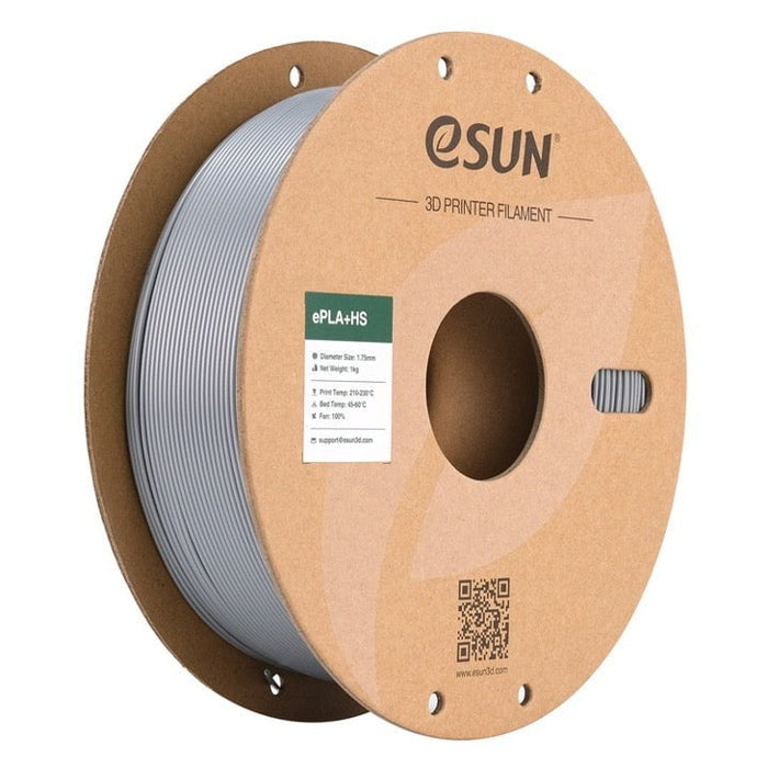ESUN Filament Silver (High Speed PLA+ HS) eSUN PLA+ HS High Speed 3D Print Filament 1.75mm 1kg