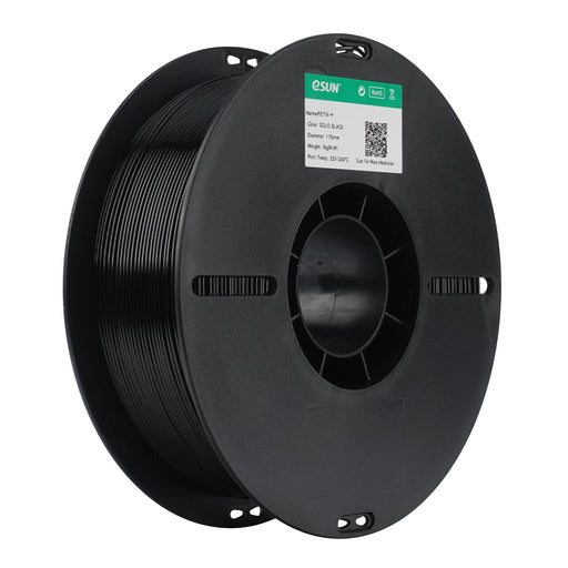 ESUN Filament Solid Black eSUN PETG+ 3D Filament 1.75mm 1kg