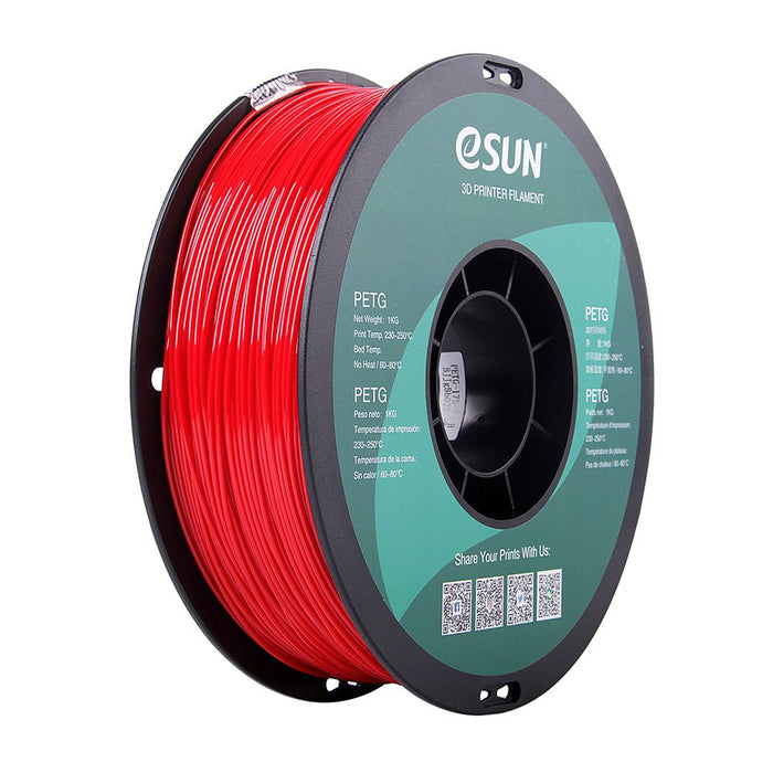 ESUN Filament Solid Fire Engine Red eSUN PETG 3D Filament 1.75mm 1kg
