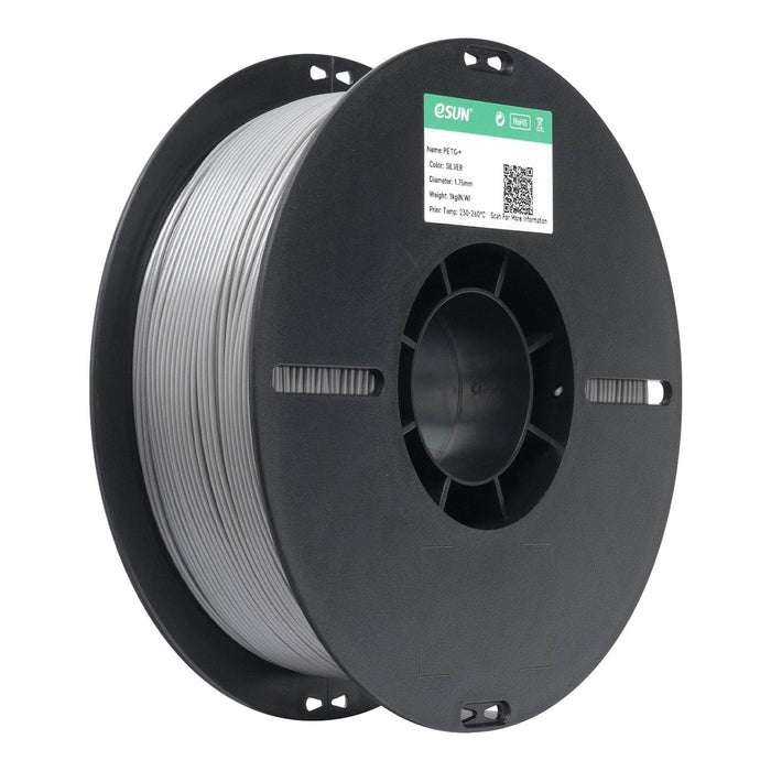 ESUN Filament Solid Silver eSUN PETG+ 3D Filament 1.75mm 1kg