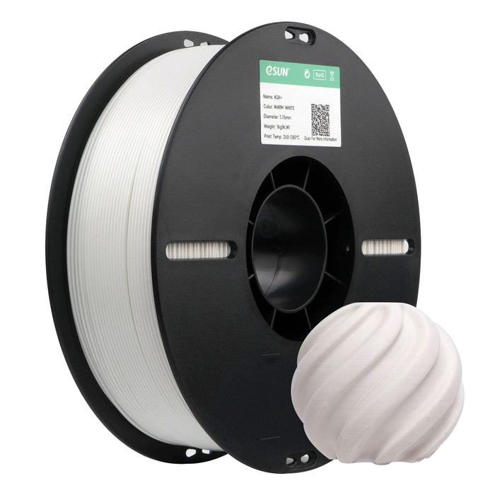 ESUN Filament Warm White eSun ASA+ 3D Print Filament 1kg 1.75mm