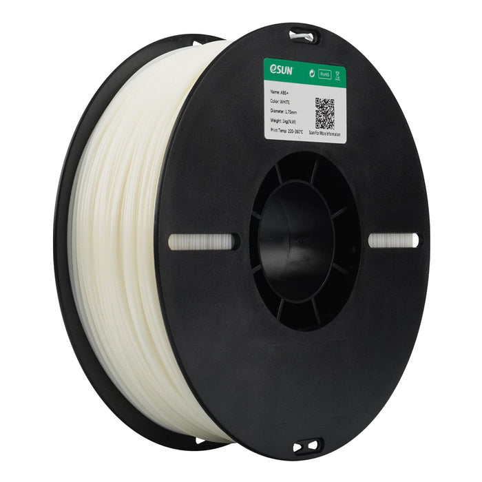 ESUN Filament White eSUN ABS+ 3D Filament 1.75mm 1kg