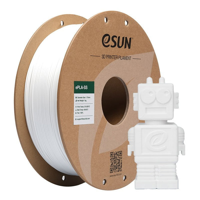 ESUN Filament White ESUN PLA-SS Super Speed 3D Print Filament 1.75mm 1kg