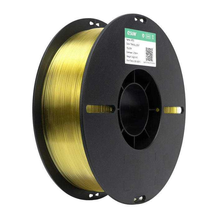 ESUN Filament Yellow (Transparent) eSUN PETG+ 3D Filament 1.75mm 1kg