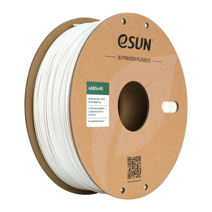 ESUN White ESun ABS+HS High Speed 3D Print Filament 1.75mm 1kg